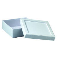 Box Mosaix, Quadrat, wei&szlig; 17 x 17 x 6 cm