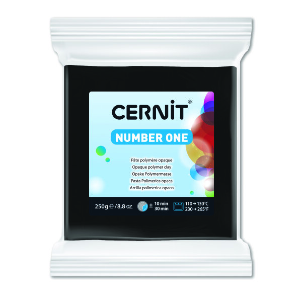 Cernit N&deg;1  schwarz 250 g