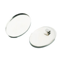 Collier f&uuml;r Modelliermassen, oval hoch, silberfarbig