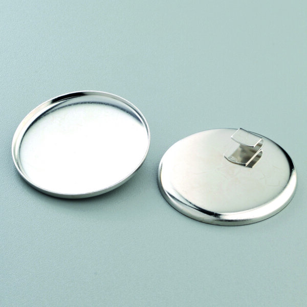 Collier f&uuml;r Modelliermassen, rund, silberfarbig