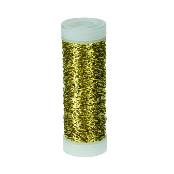 Effektdraht  Messing / gold 45 m &oslash; 025 mm