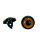 Eulenaugen mit &Ouml;se Kunststoff hellbraun 2 Stk.