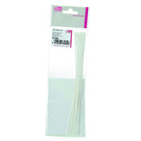 Flachdocht gewachst  10 Stk. 3x10 / 20 cm