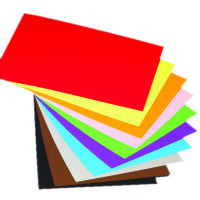 Fotokartonblock  sortiert, 10 Blatt / 300 g / m&sup2;