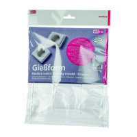 Gie&szlig;form, Teelicht quadratisch  2 - teilig
