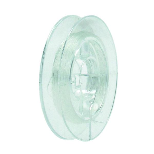 Gummifaden  klar transparent, &Oslash; 0,25 mm 10 m
