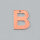 H&auml;nger, Buchstabe B 1-Loch