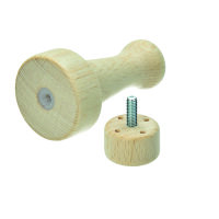 Holzgriff f&uuml;r 4 St. Filznadeln, 2 - tlg /...