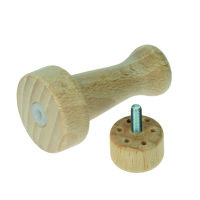 Holzgriff f&uuml;r 6 St. Filznadeln, 2 - tlg /...