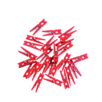 Holzklammern  rot, 30 mm 24 Stk.